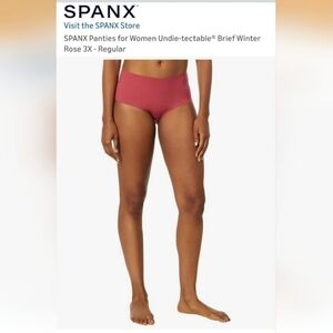SPANX Undie-tectable Brief Panty in Winter Rose
